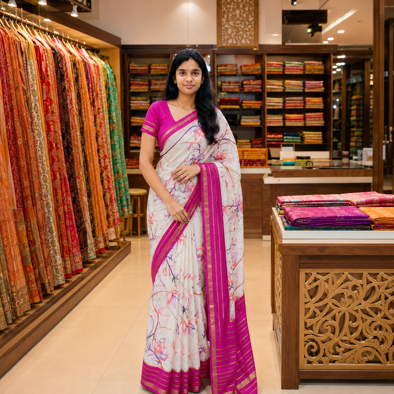 Semi silk Sarees