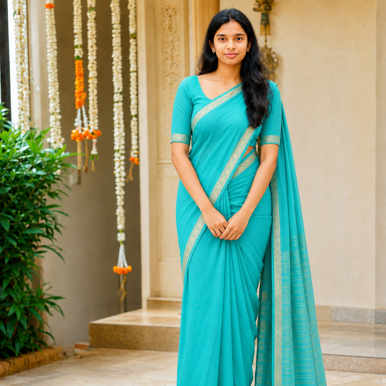 Mysore crape silk saree