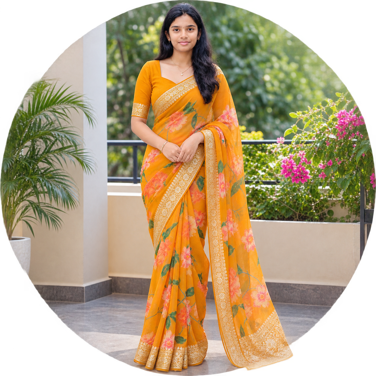 Pure Chiffon saree