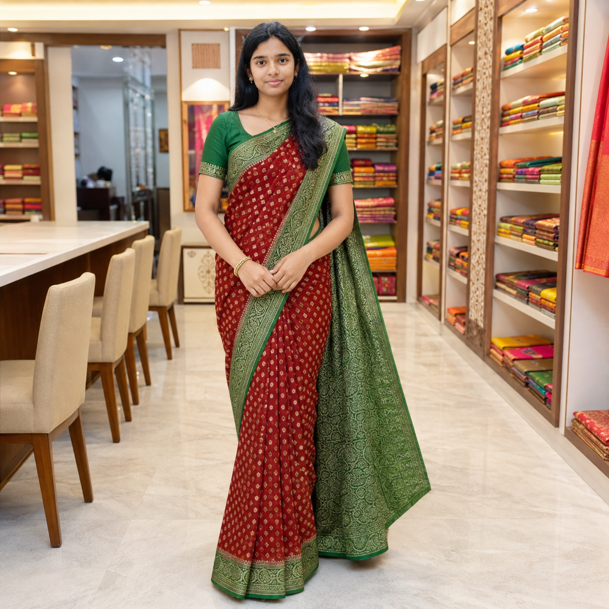 Khaddi banarasi georgette saree