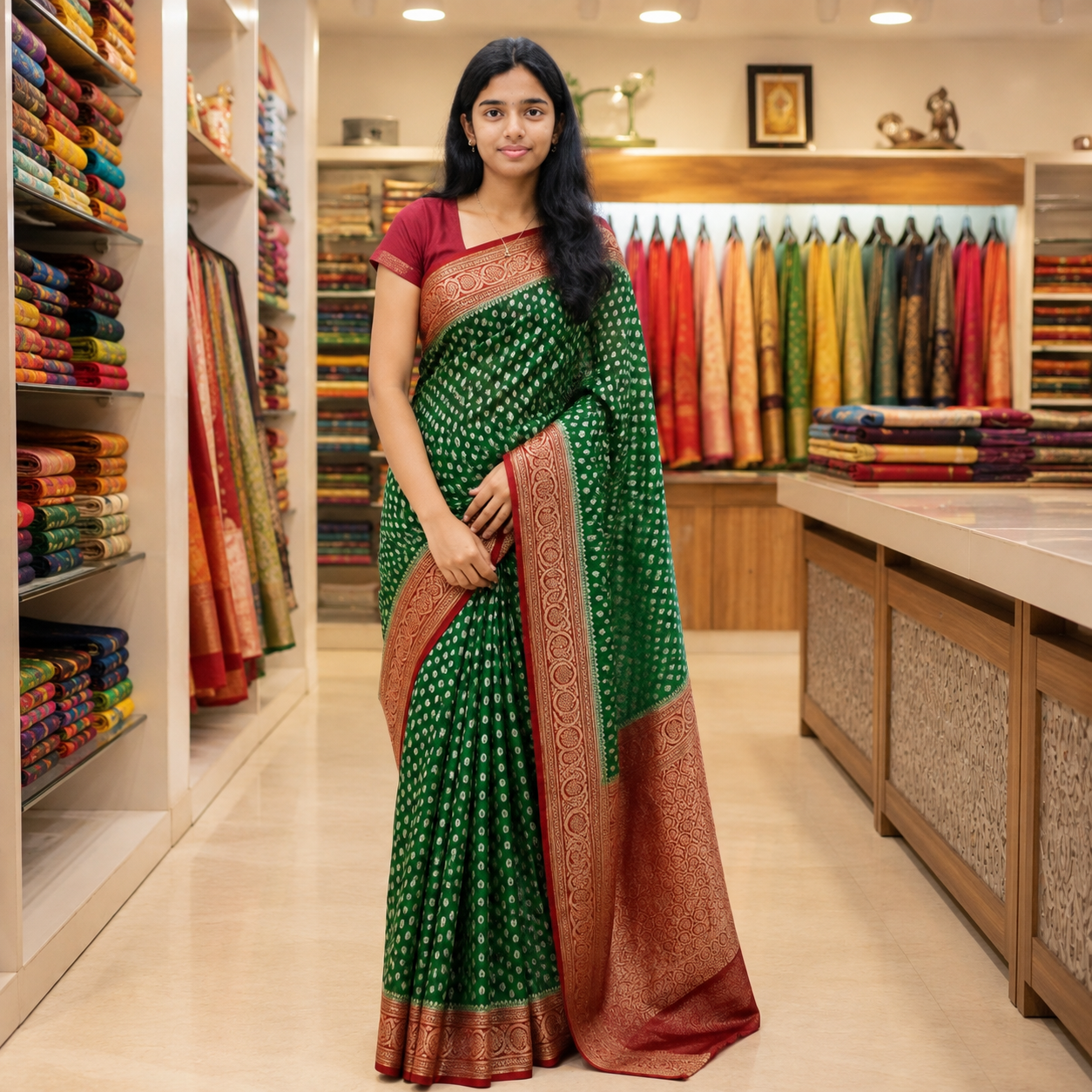 Khaddi banarari georgette saree