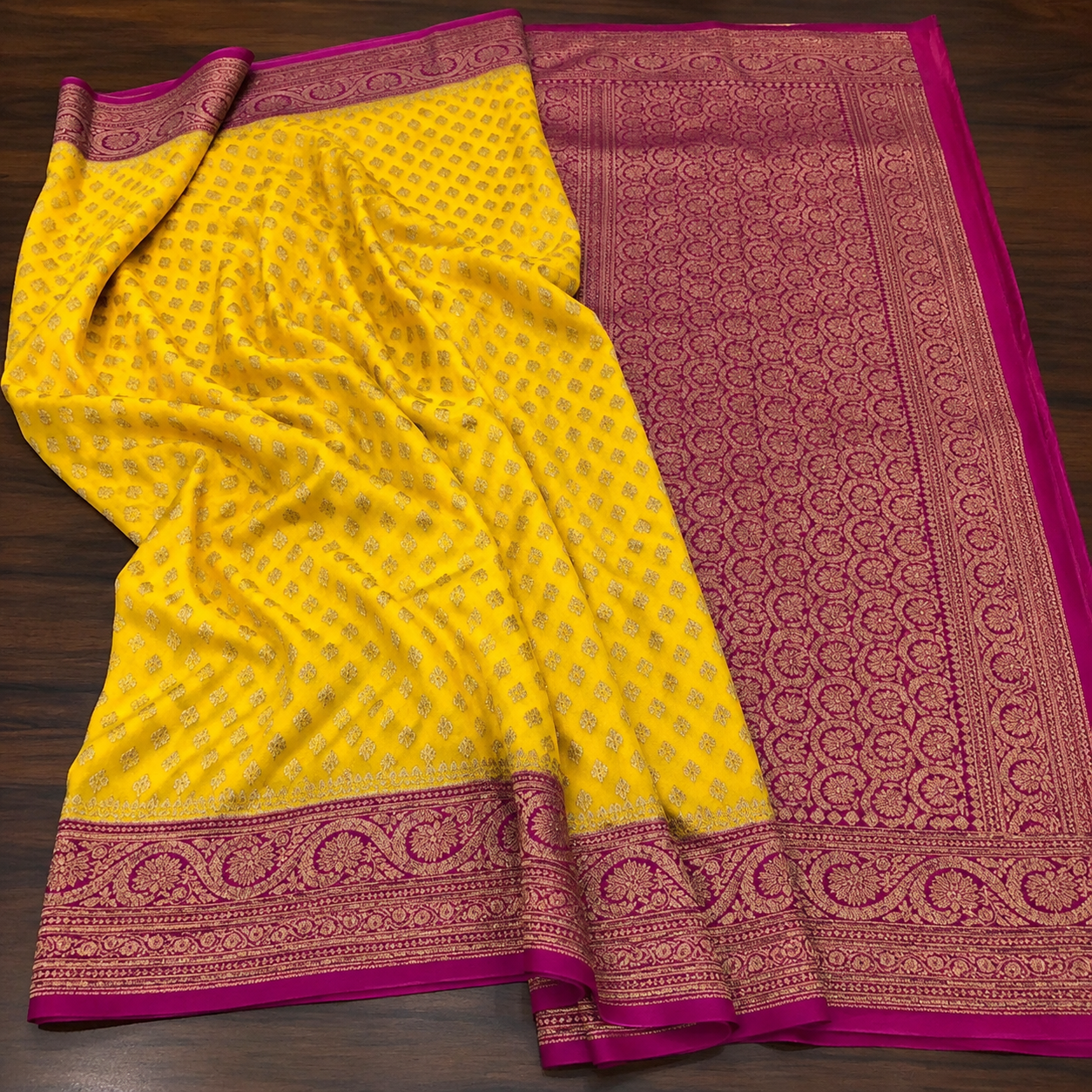 Khaddi banarasi georgette saree