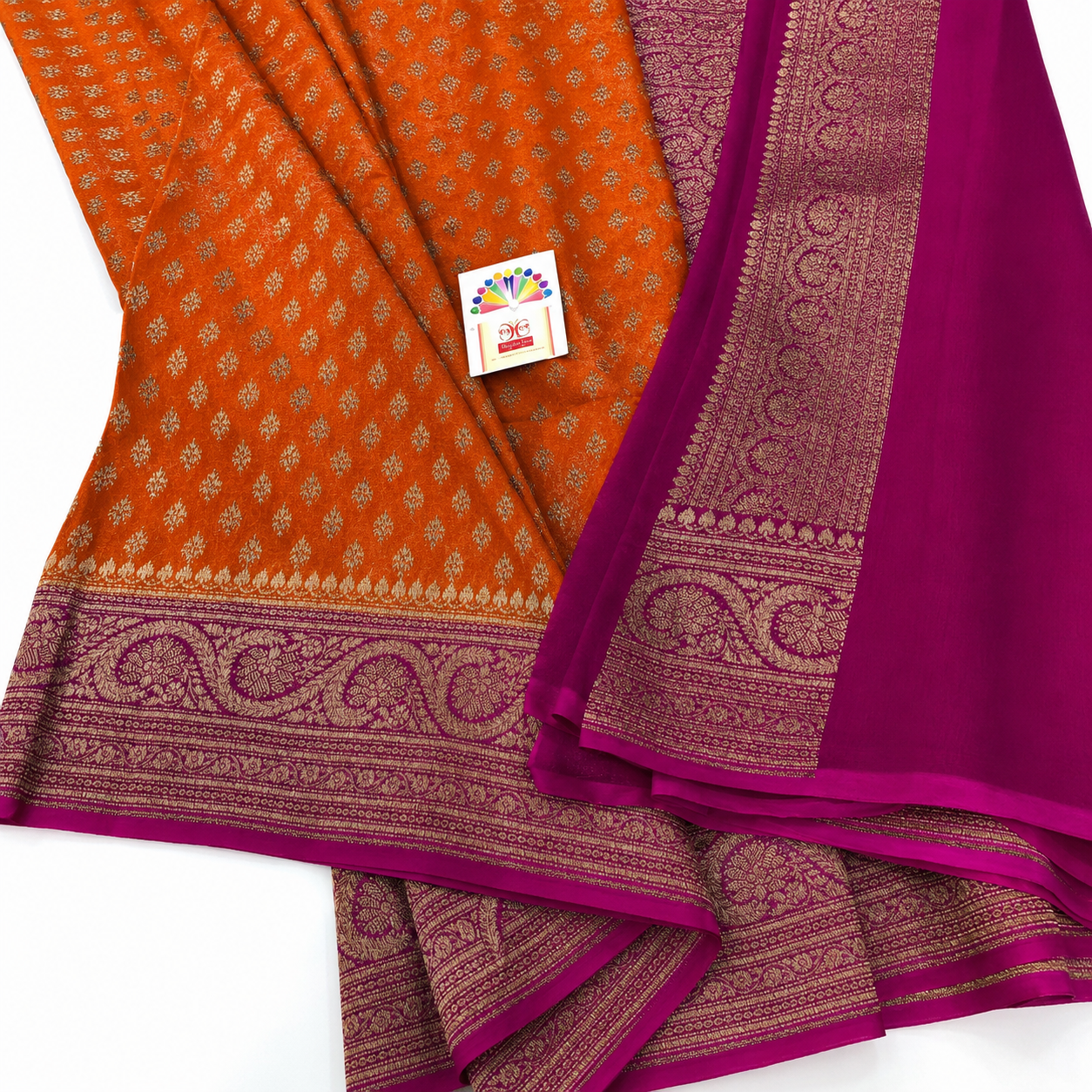 Khaddi banarasi georgette saree