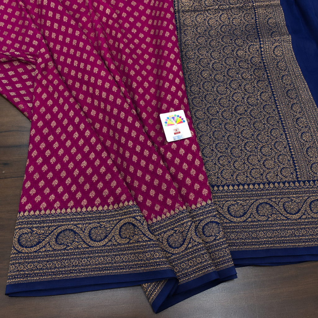 Khaddi banarasi georgette saree