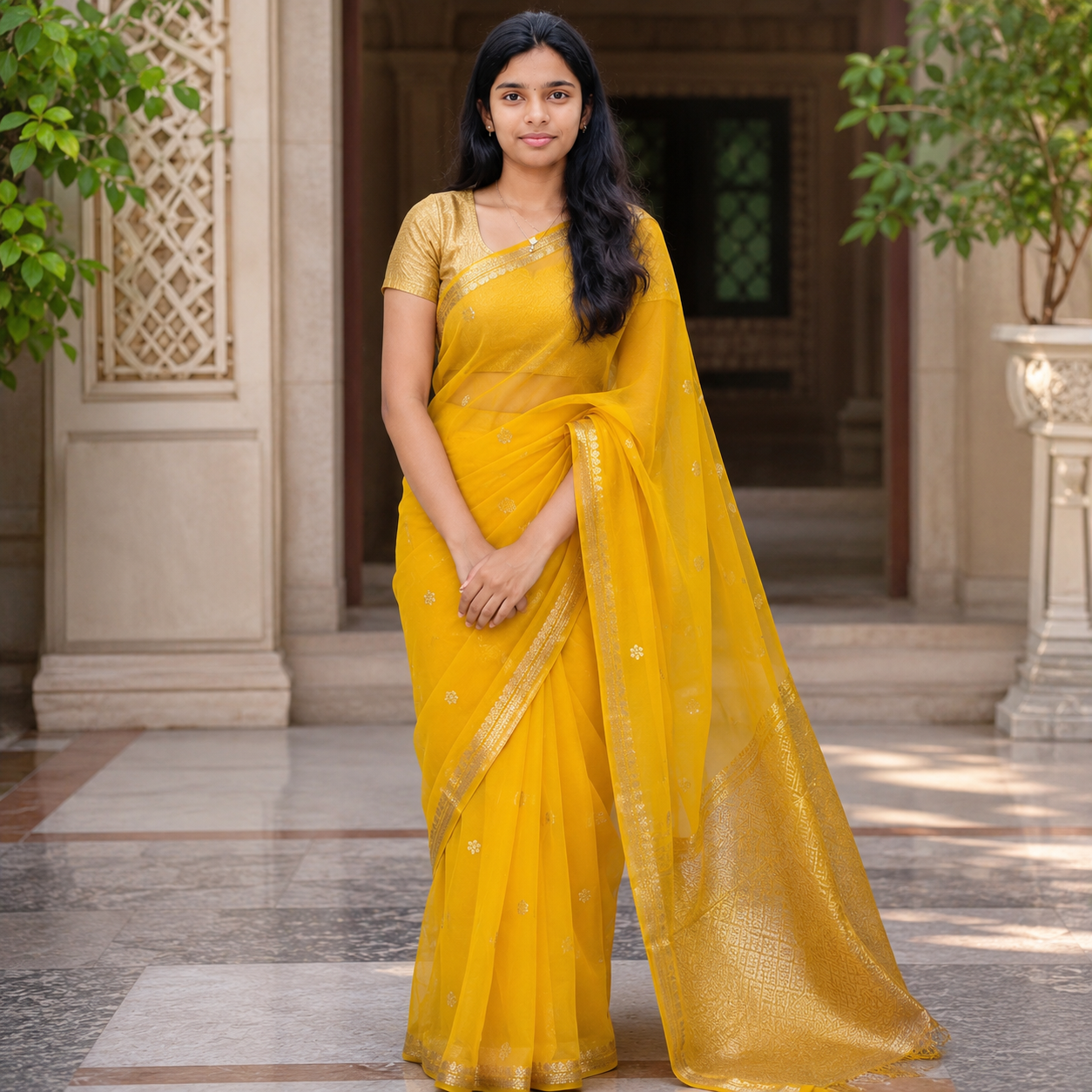 Kora silk saree