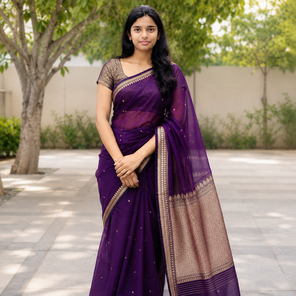 Kora silk saree