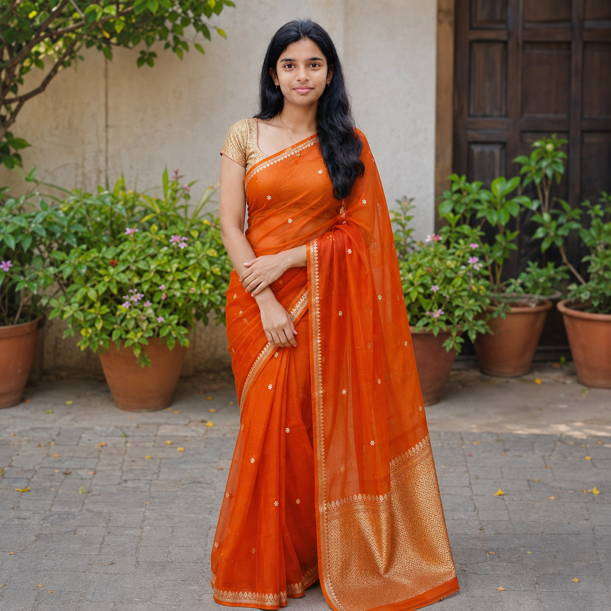 Kora silk saree