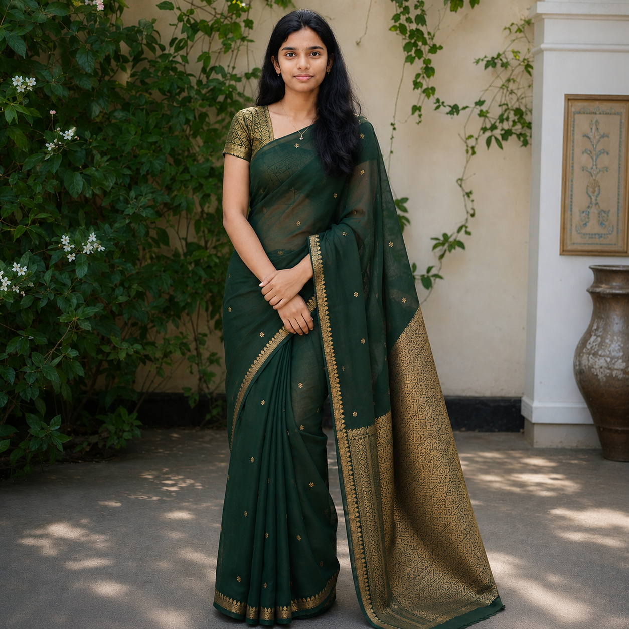 Kora silk saree