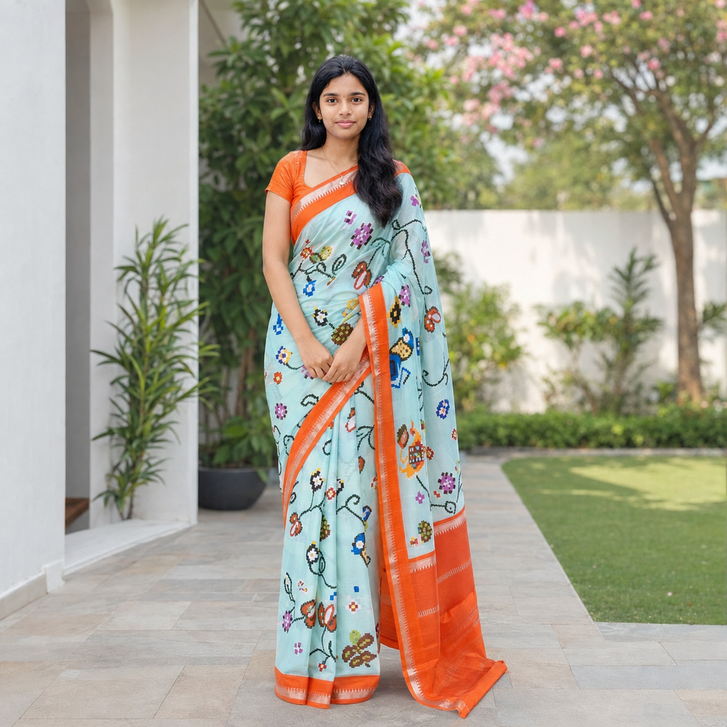 Mangalagiri silk saree