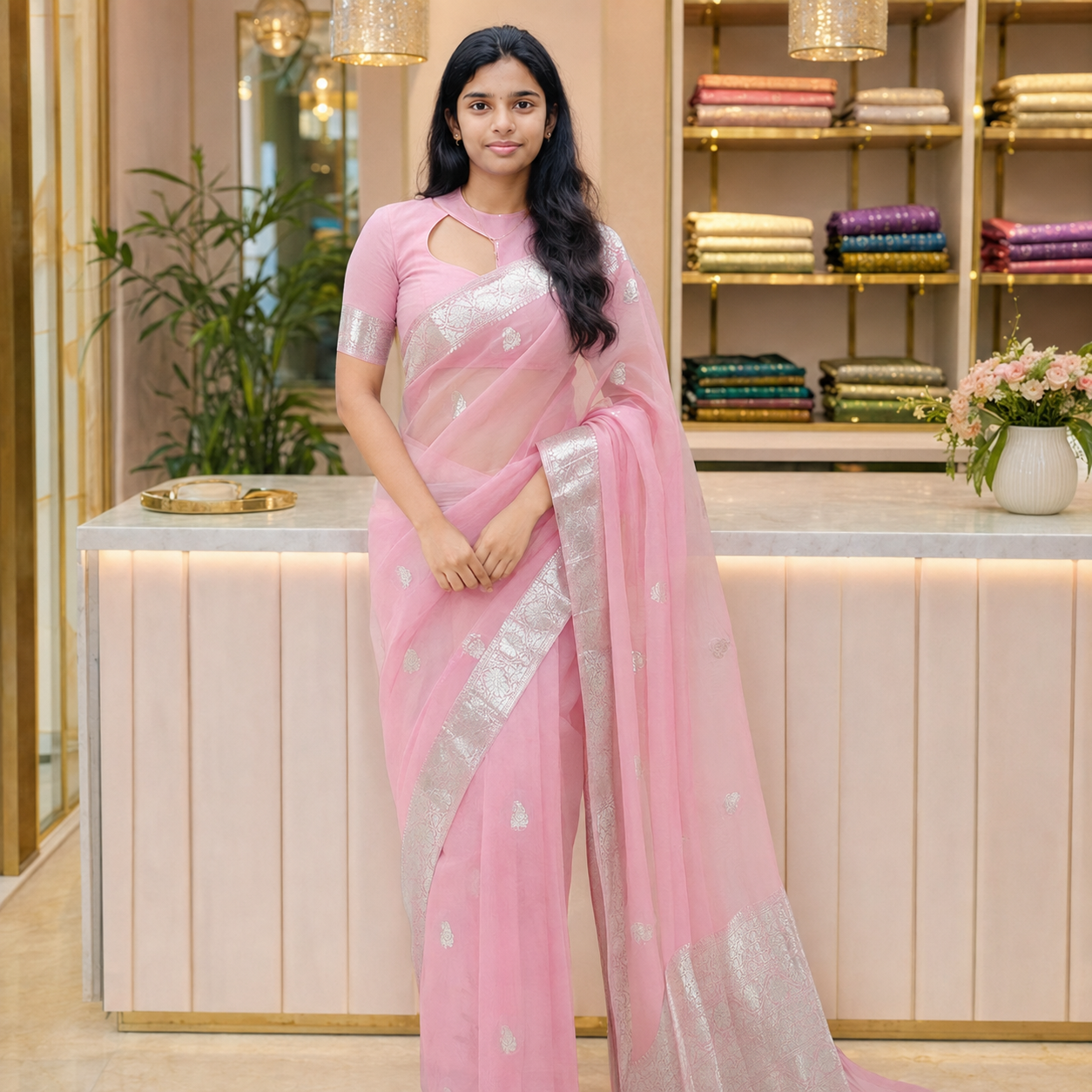 Banarasi chiffon georgette saree