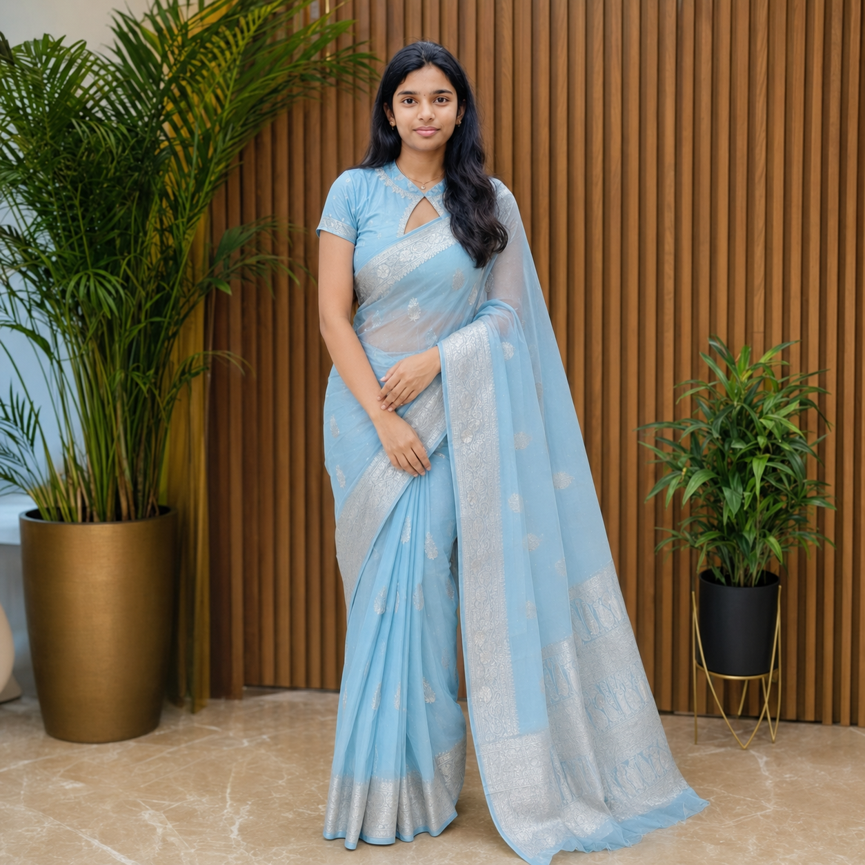 Banarasi chiffon georgette saree