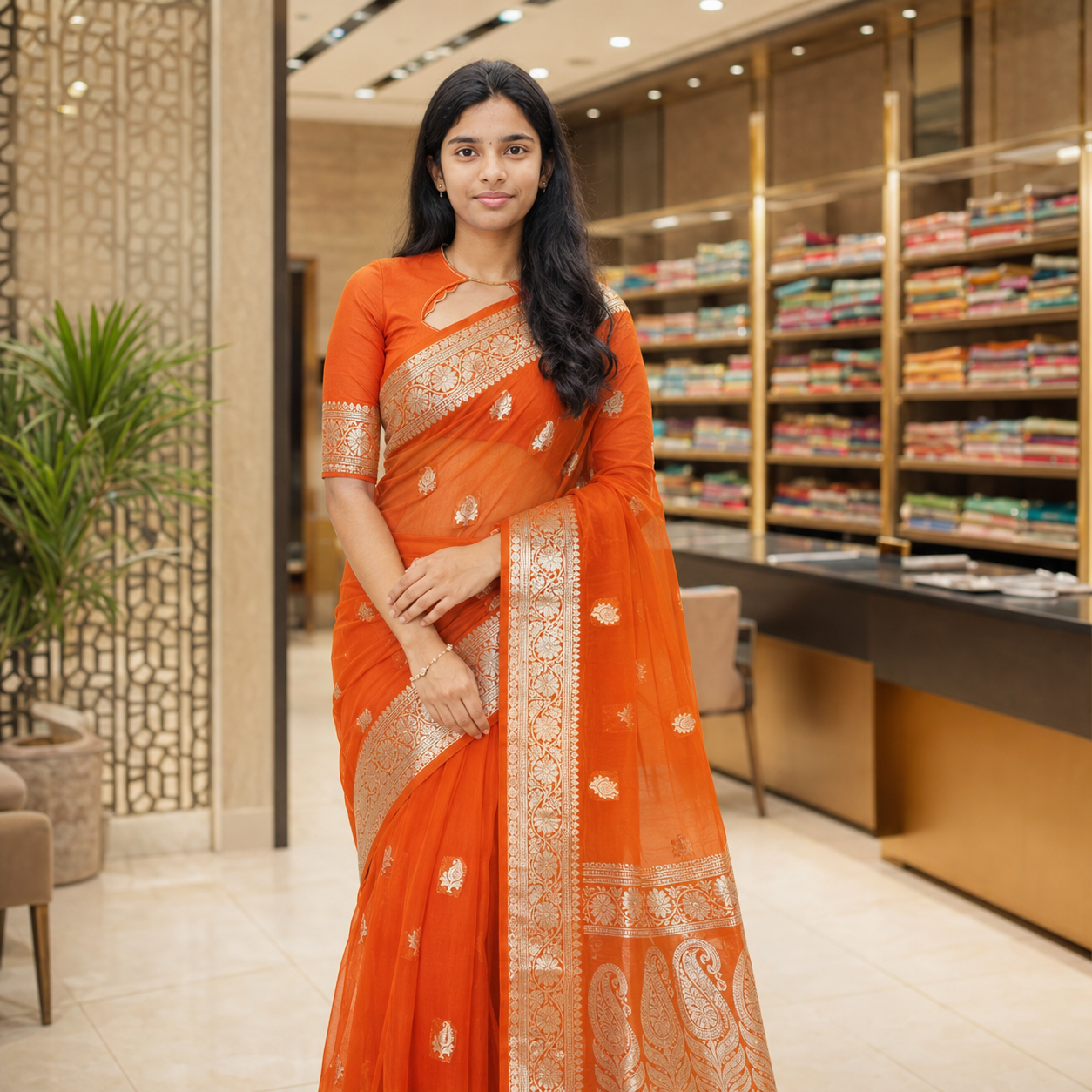 Banarasi Chiffon georgette saree