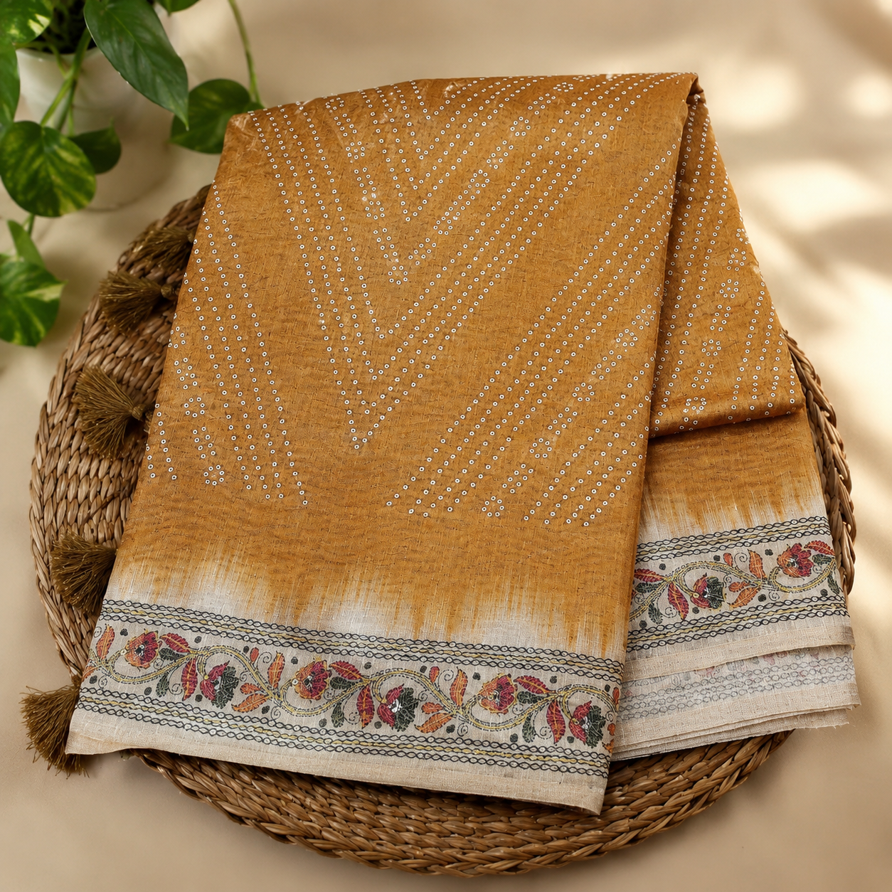Chanderi cotton saree