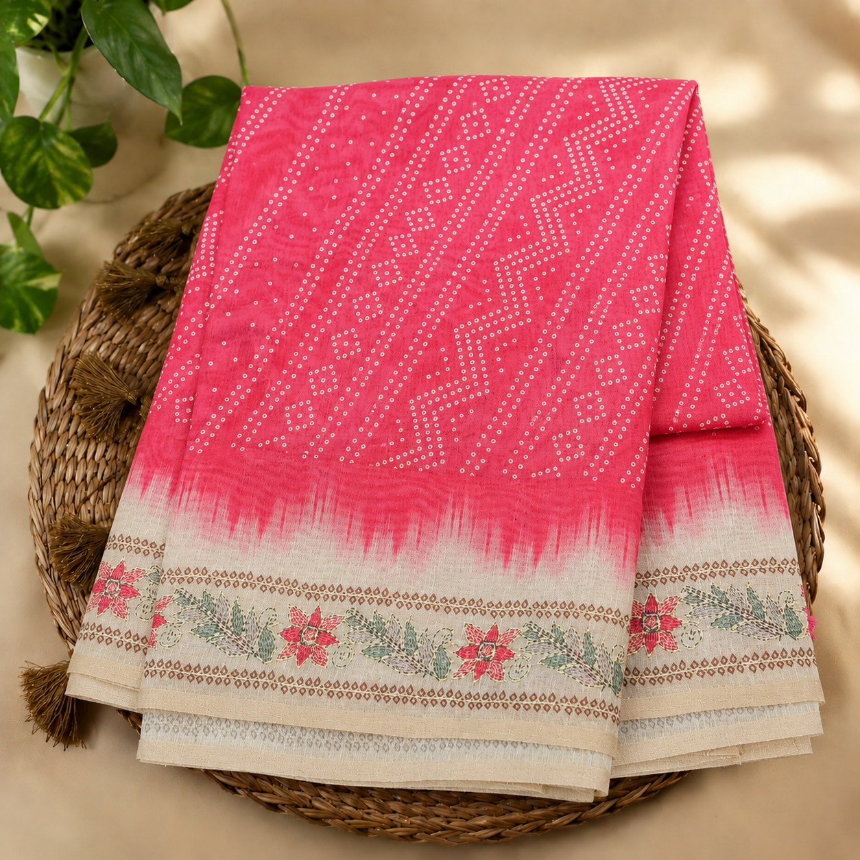 Chanderi cotton saree
