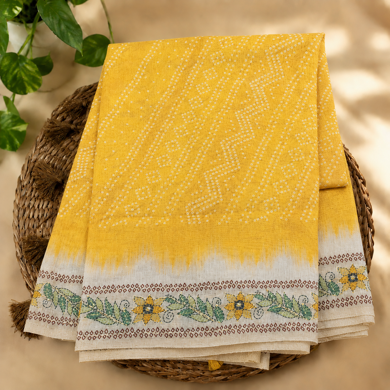 Chanderi cotton saree