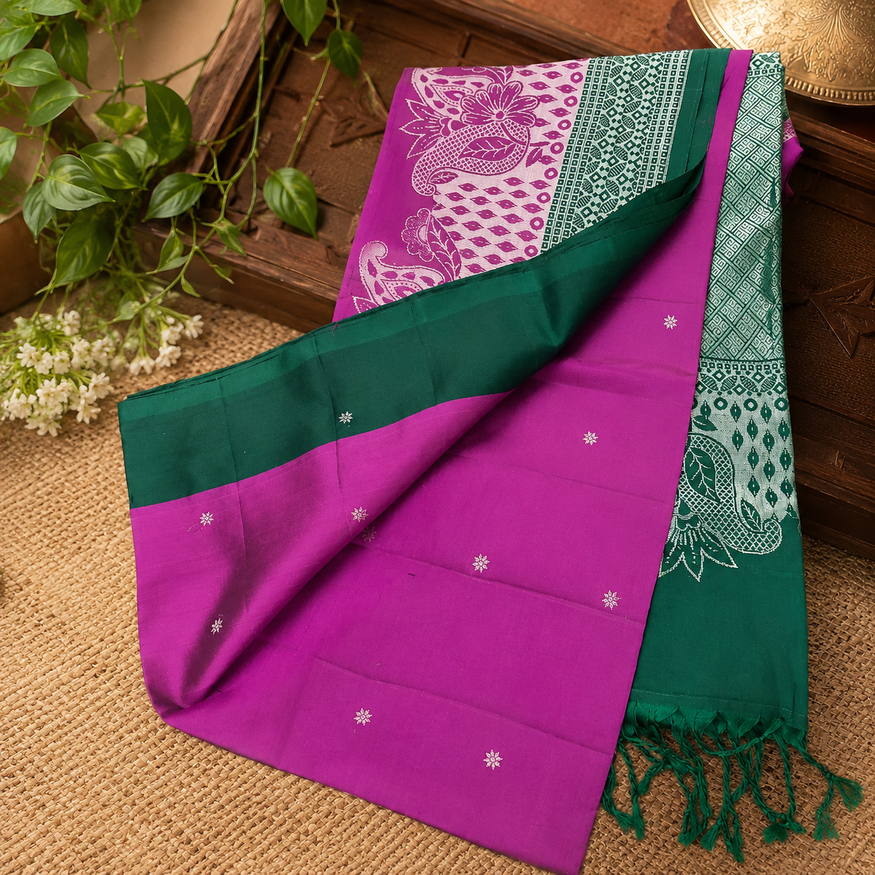 Pure kanchipuram soft silk saree