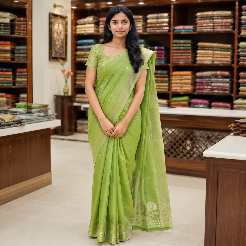 Tussar silk saree