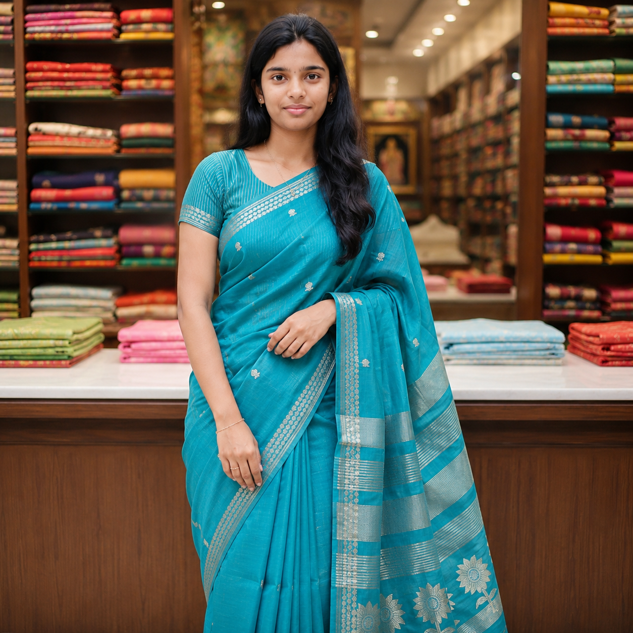 Tussar silk saree