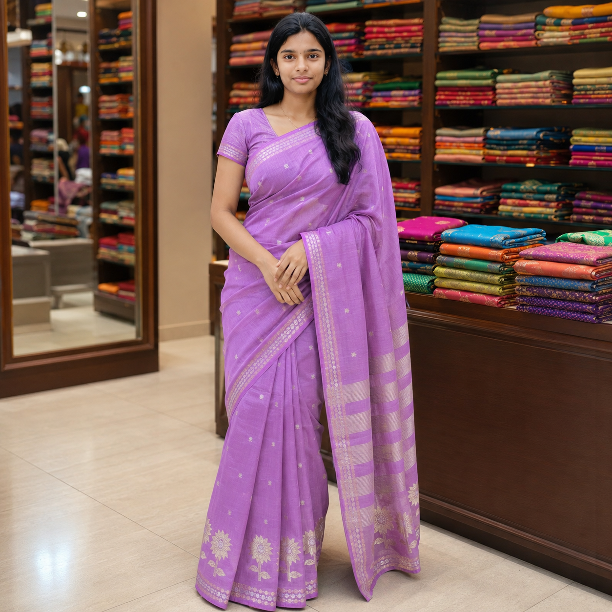 Tussar silk saree