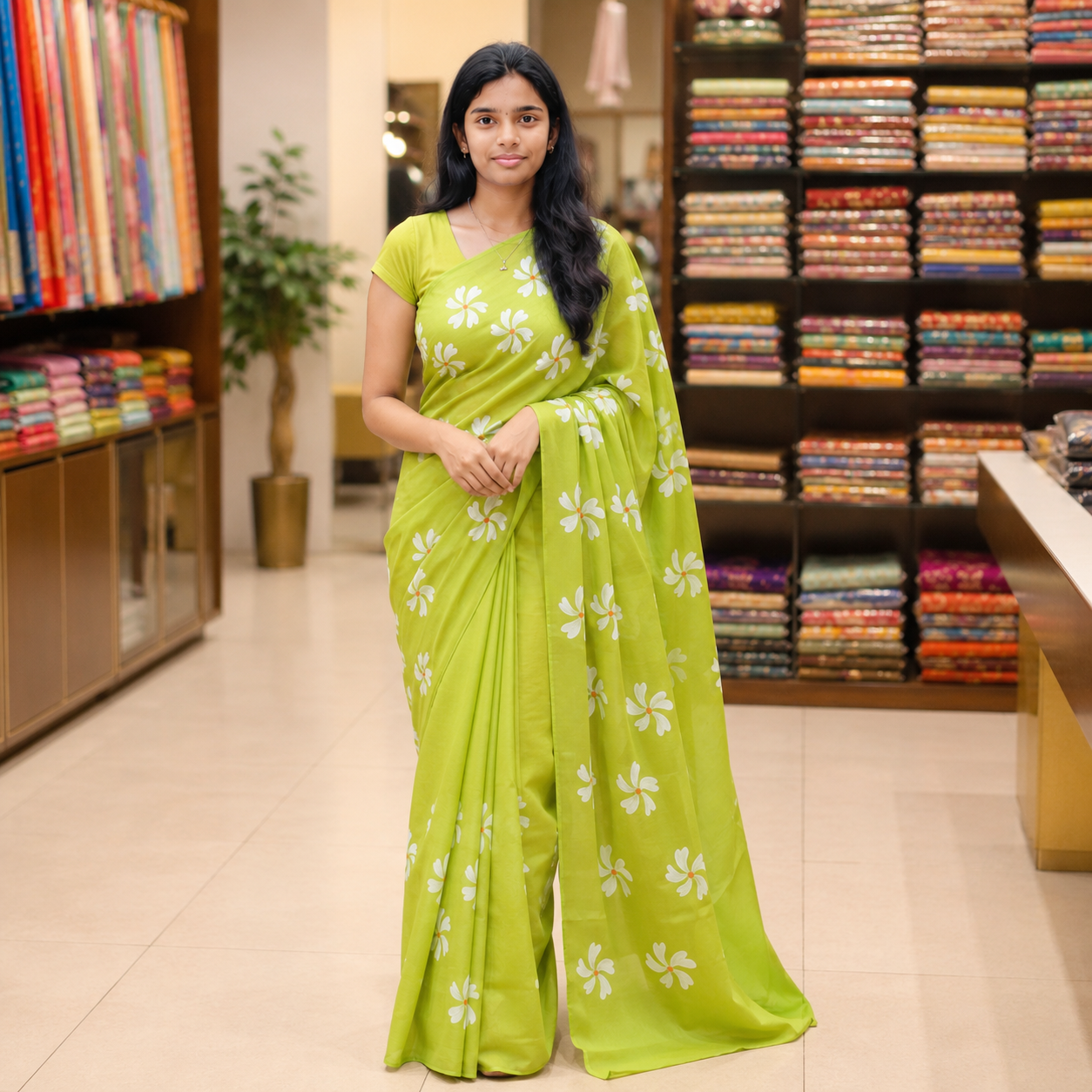Pure mul cotton saree