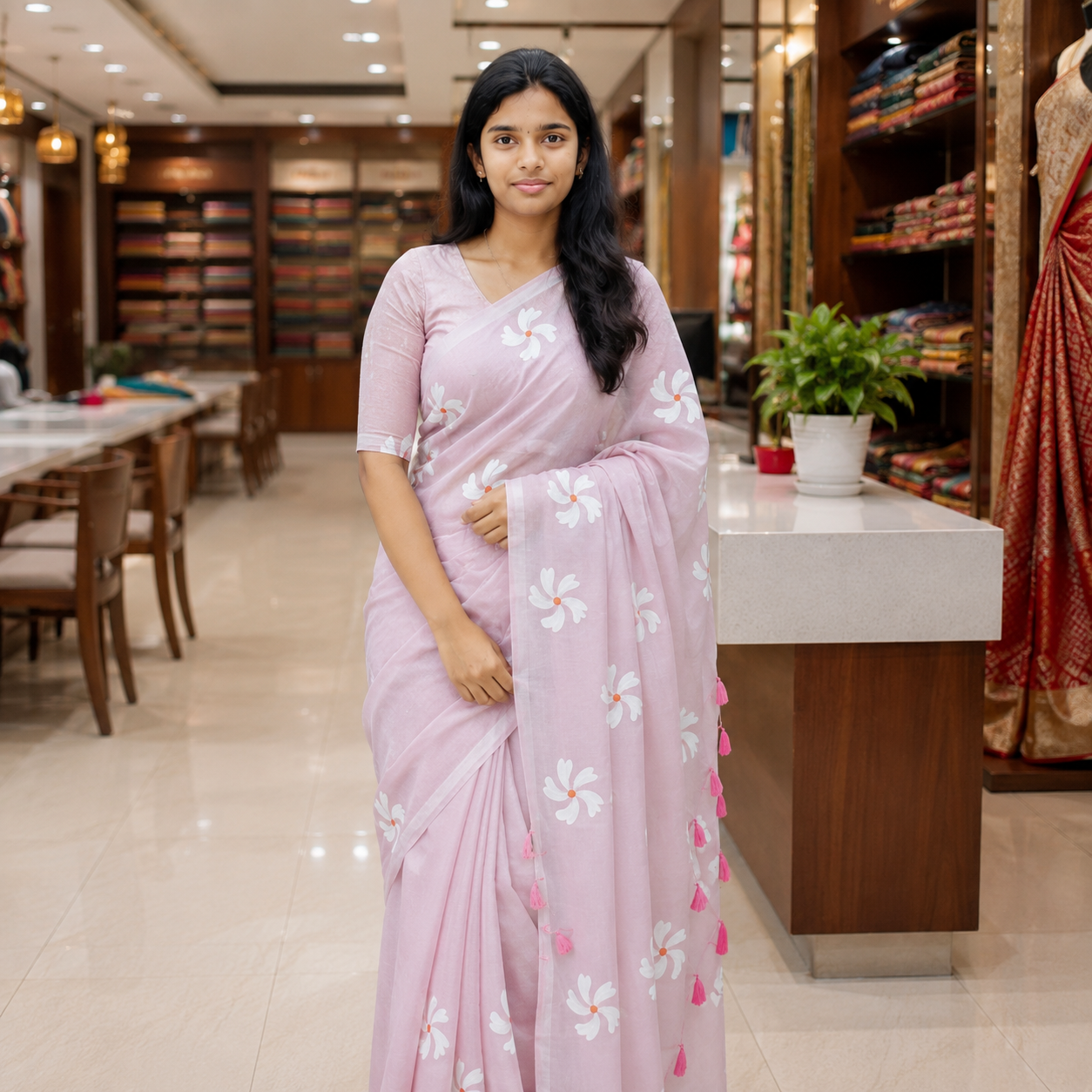 Pure mul cotton saree