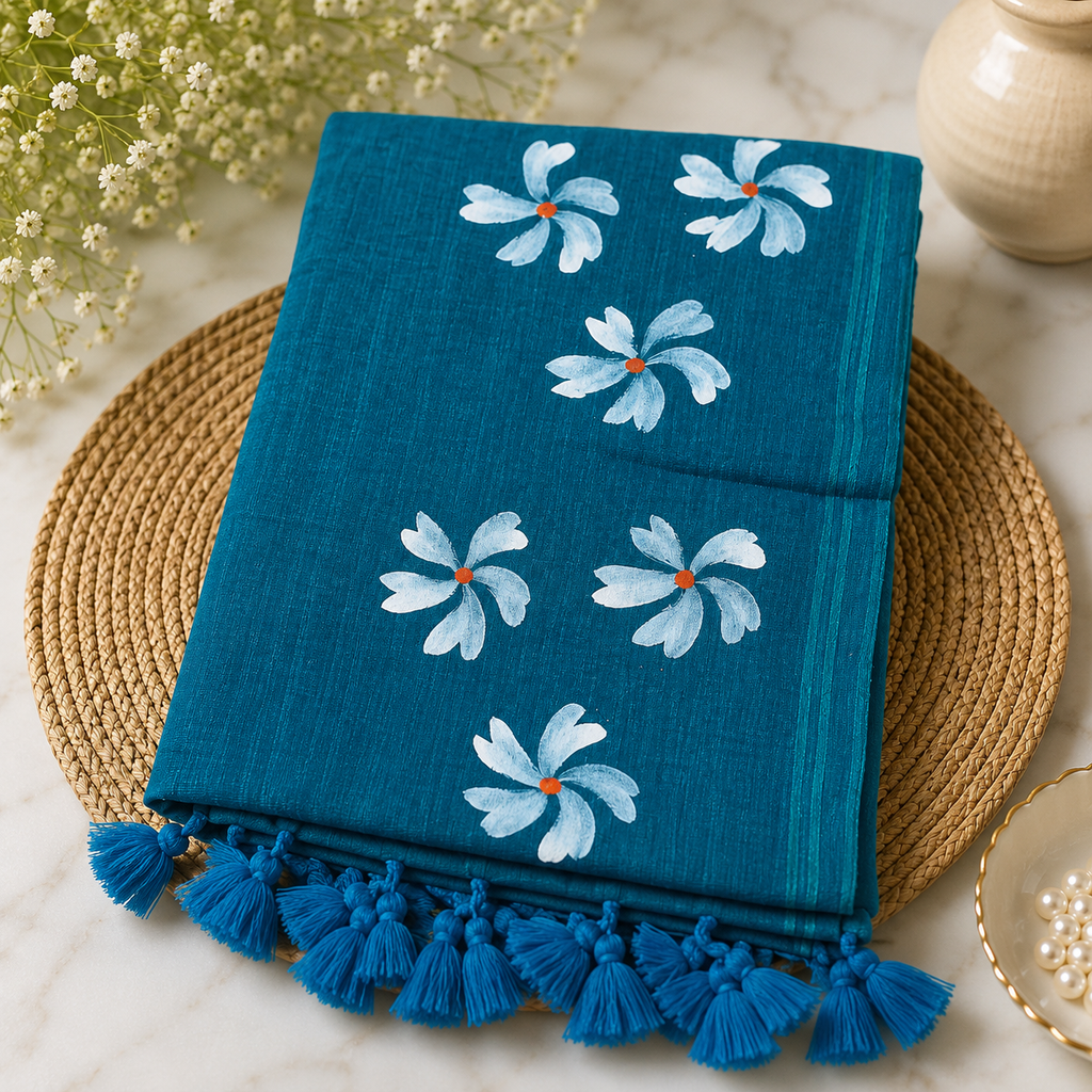 Pure mul cotton saree