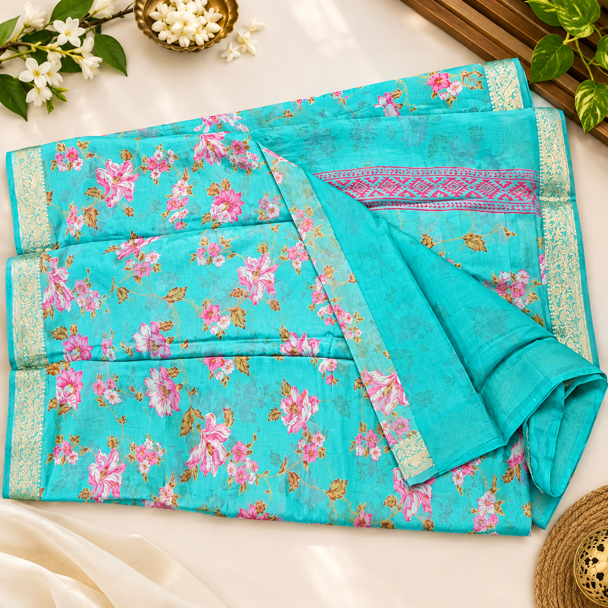 Chinon floral print MSF001 - Blue