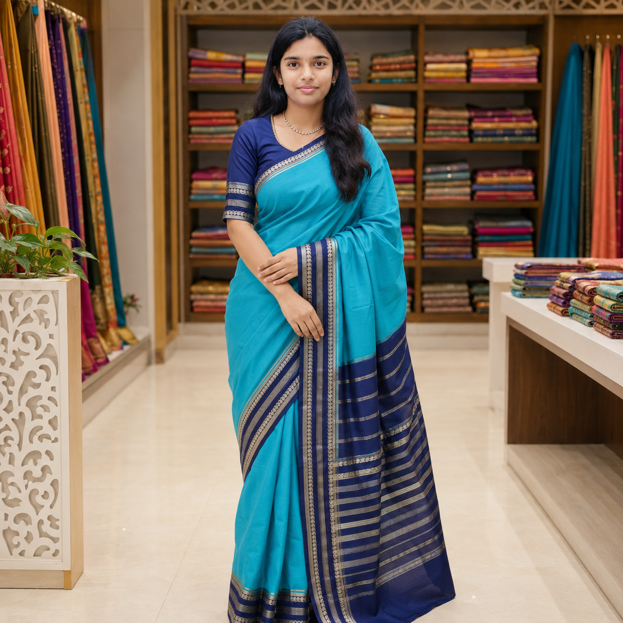 Mysore crape silk saree