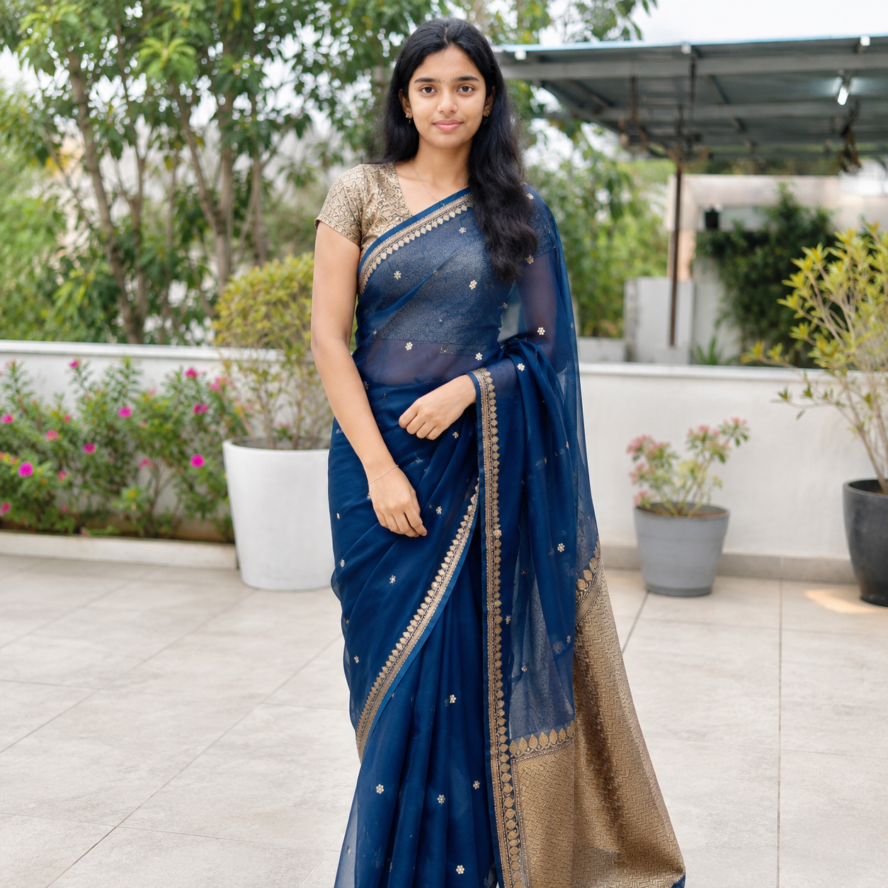 Kora silk saree