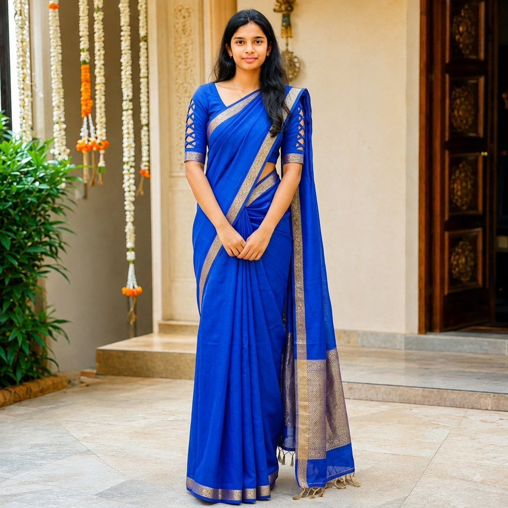 Mysore crape silk saree