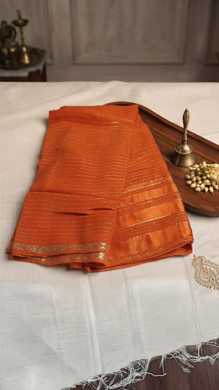 Viscose georgette saree