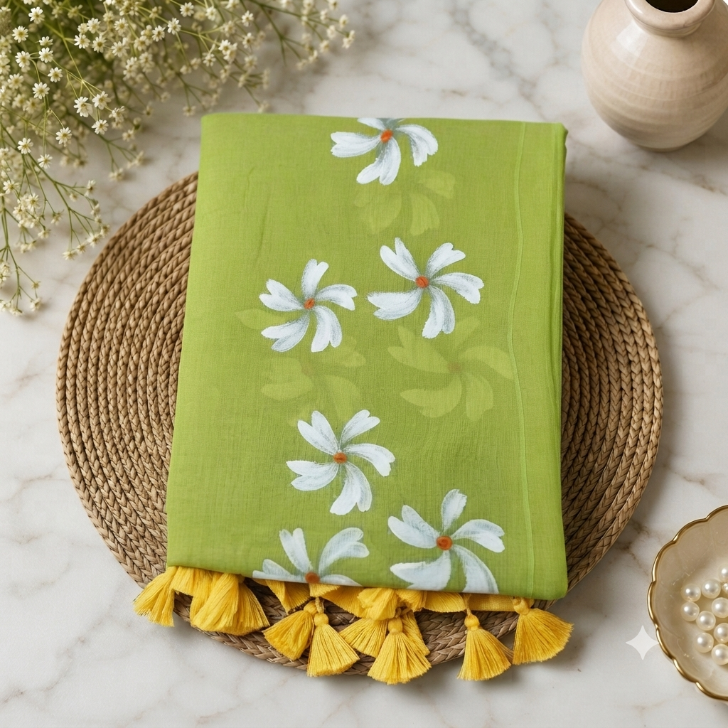 Pure mul cotton saree