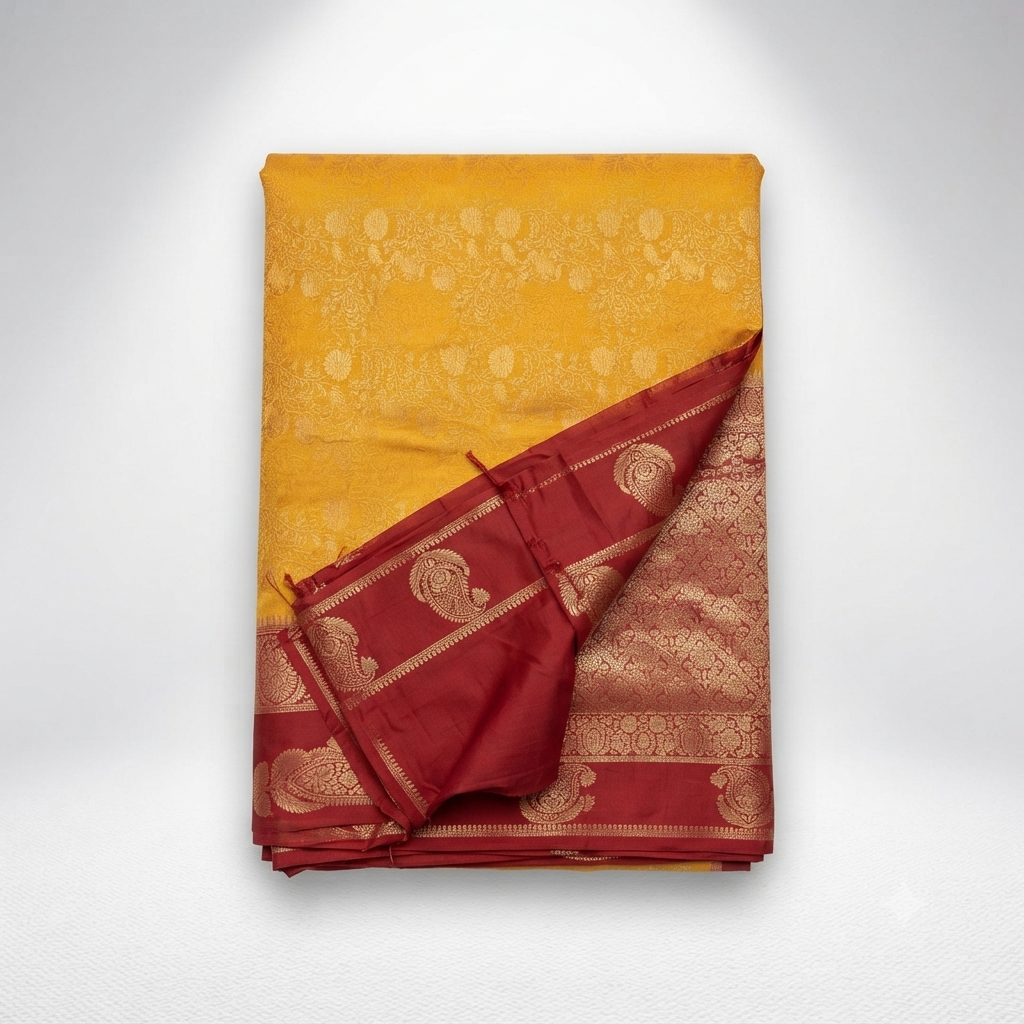 Mysore crape silk saree