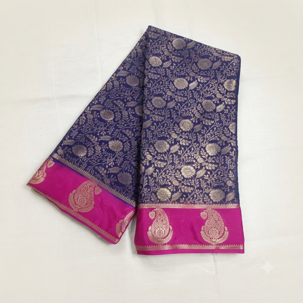 Mysore crape silk saree
