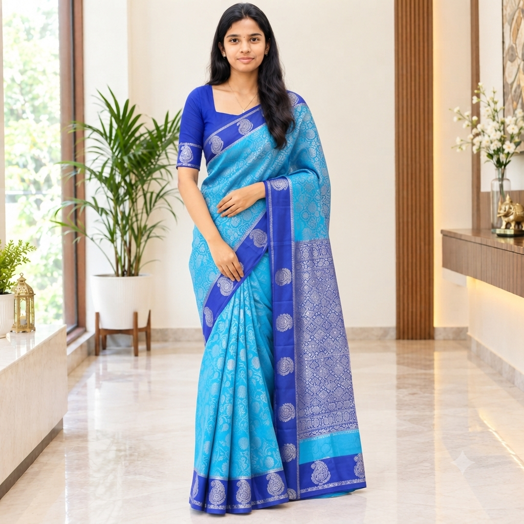 Mysore crape silk saree