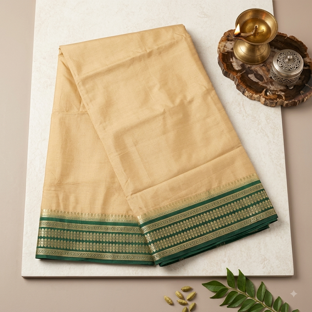 Mysore crape silk saree