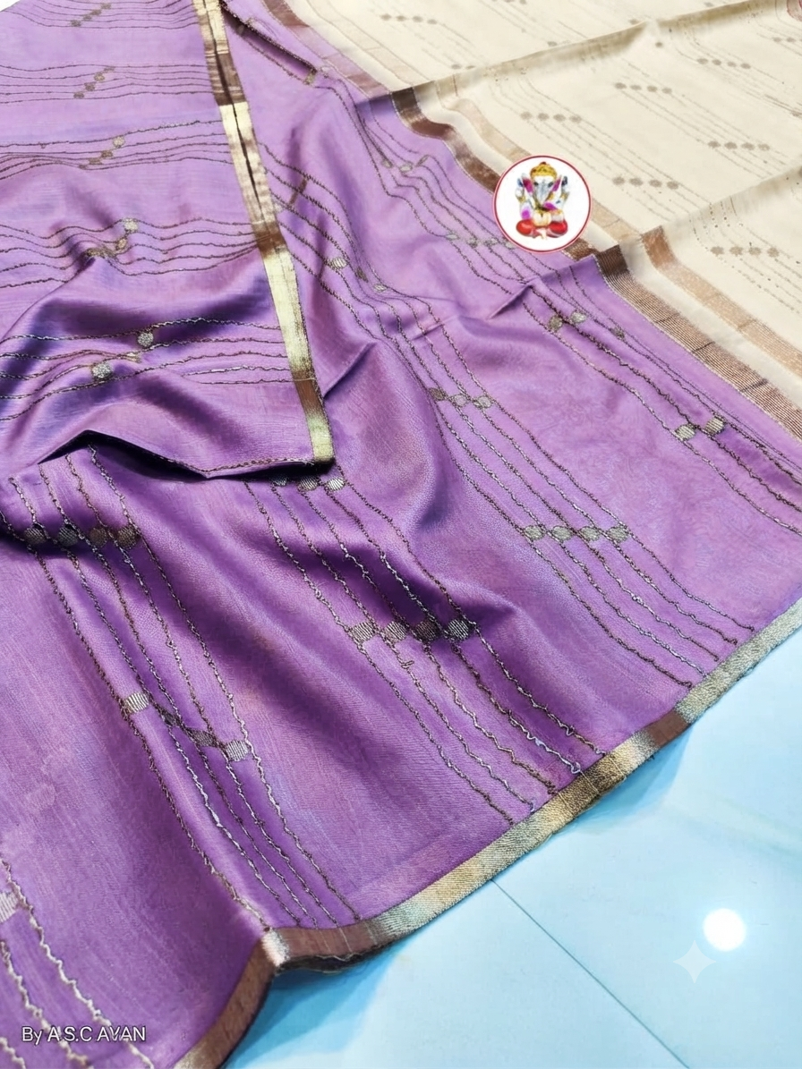 Tussar silk saree