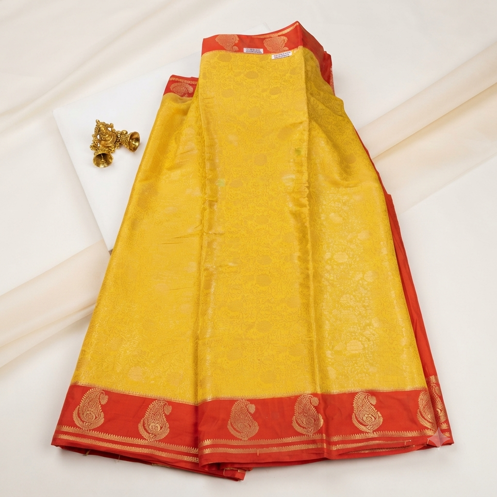 Mysore crape silk saree