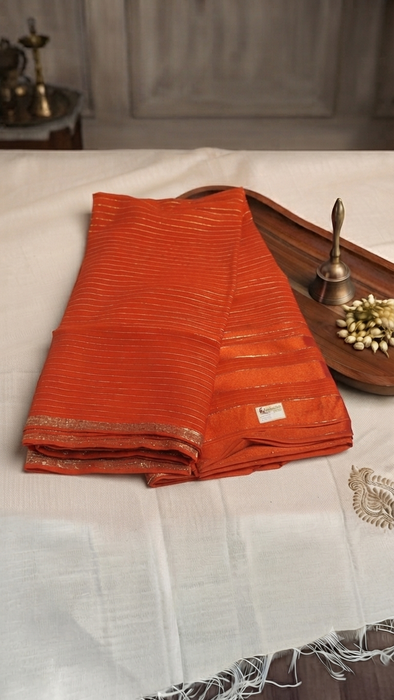 Viscose georgette saree