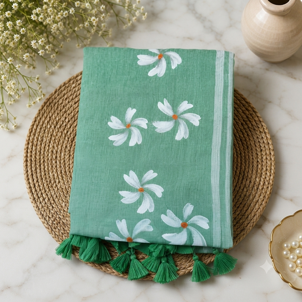 Pure mul cotton saree