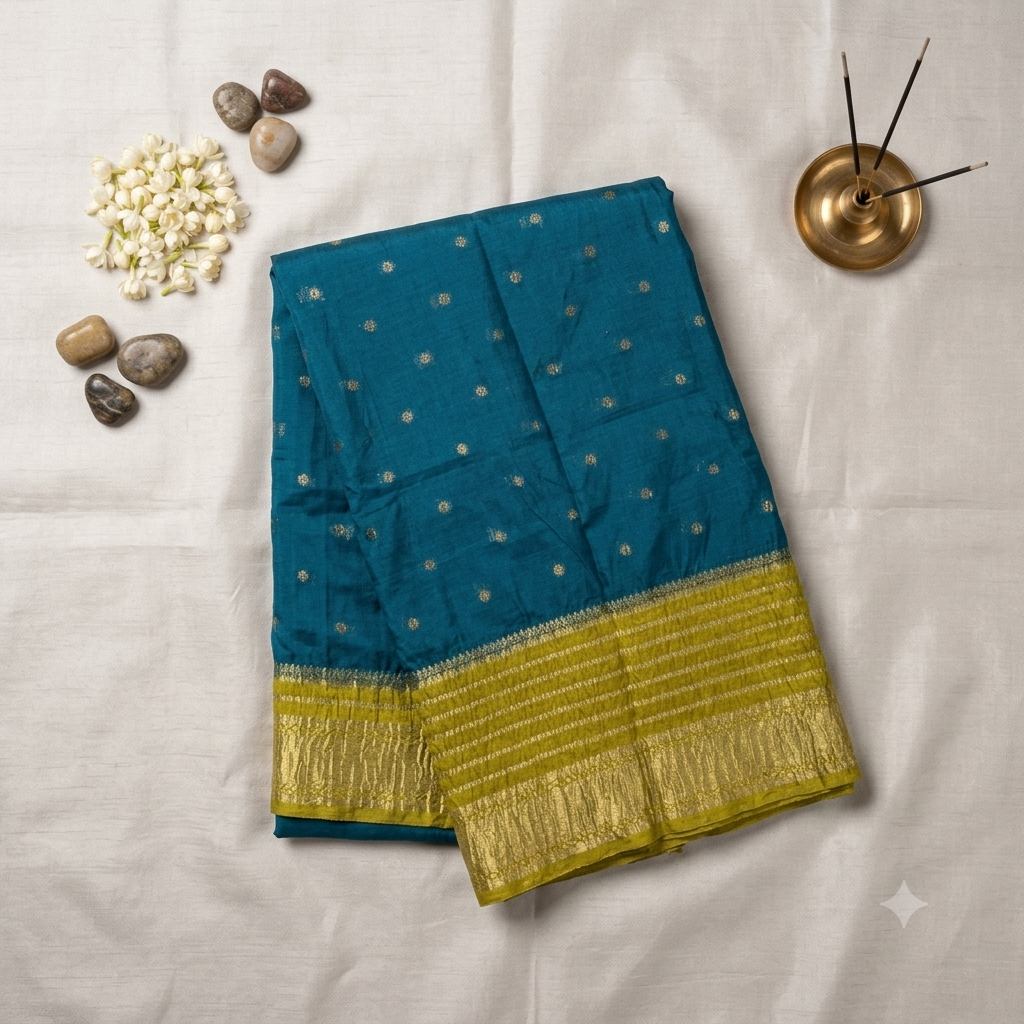 Banarasi saree MSF002 - Sea Blue