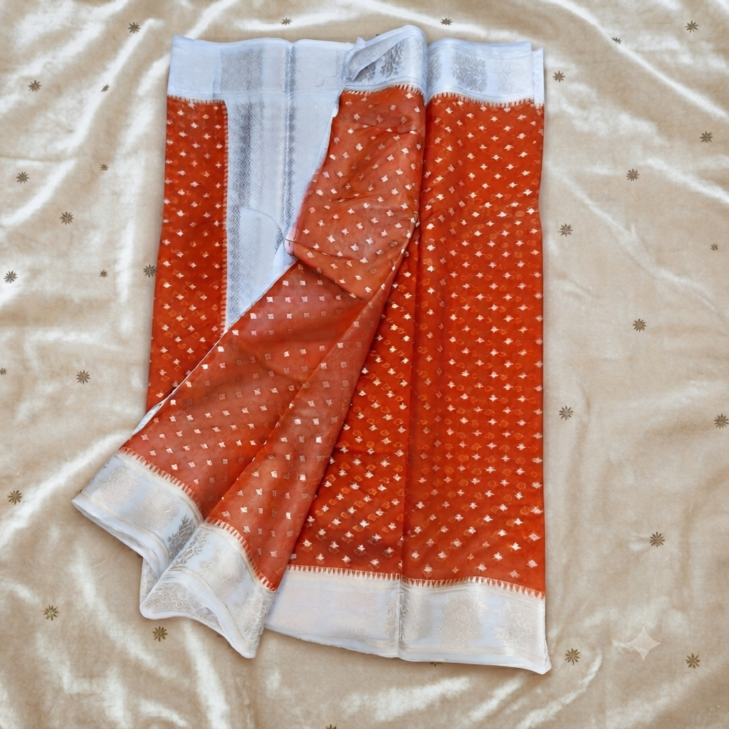 Banarasi crape georgette saree