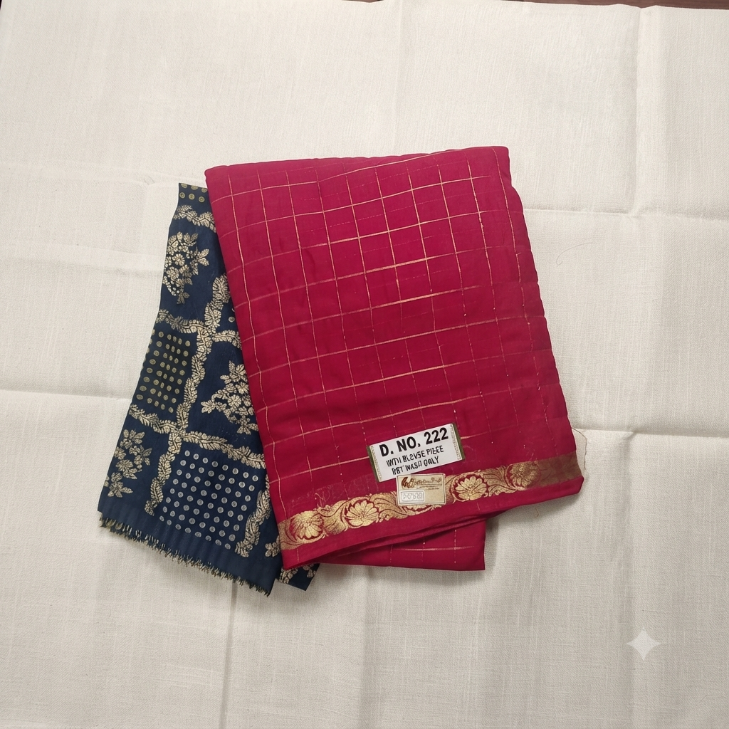 Chinon silk saree