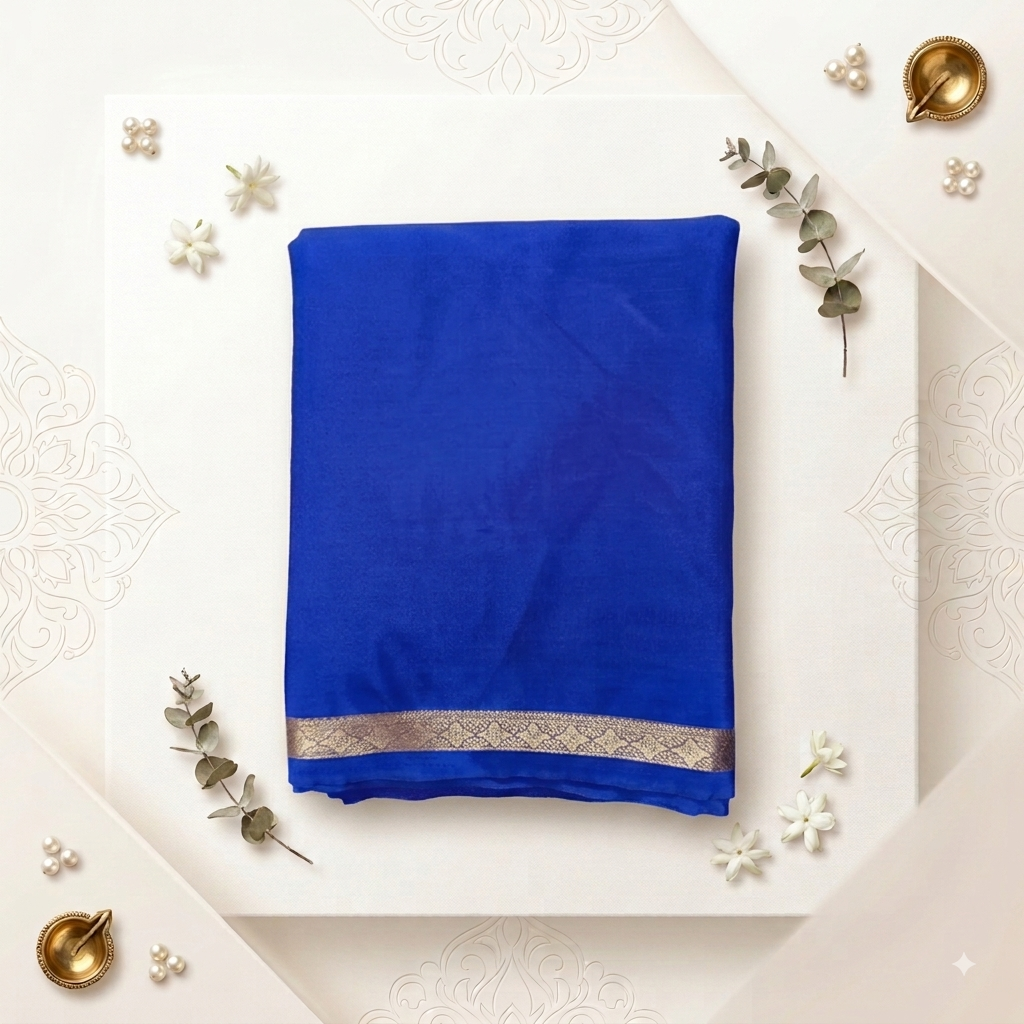Mysore crape silk saree