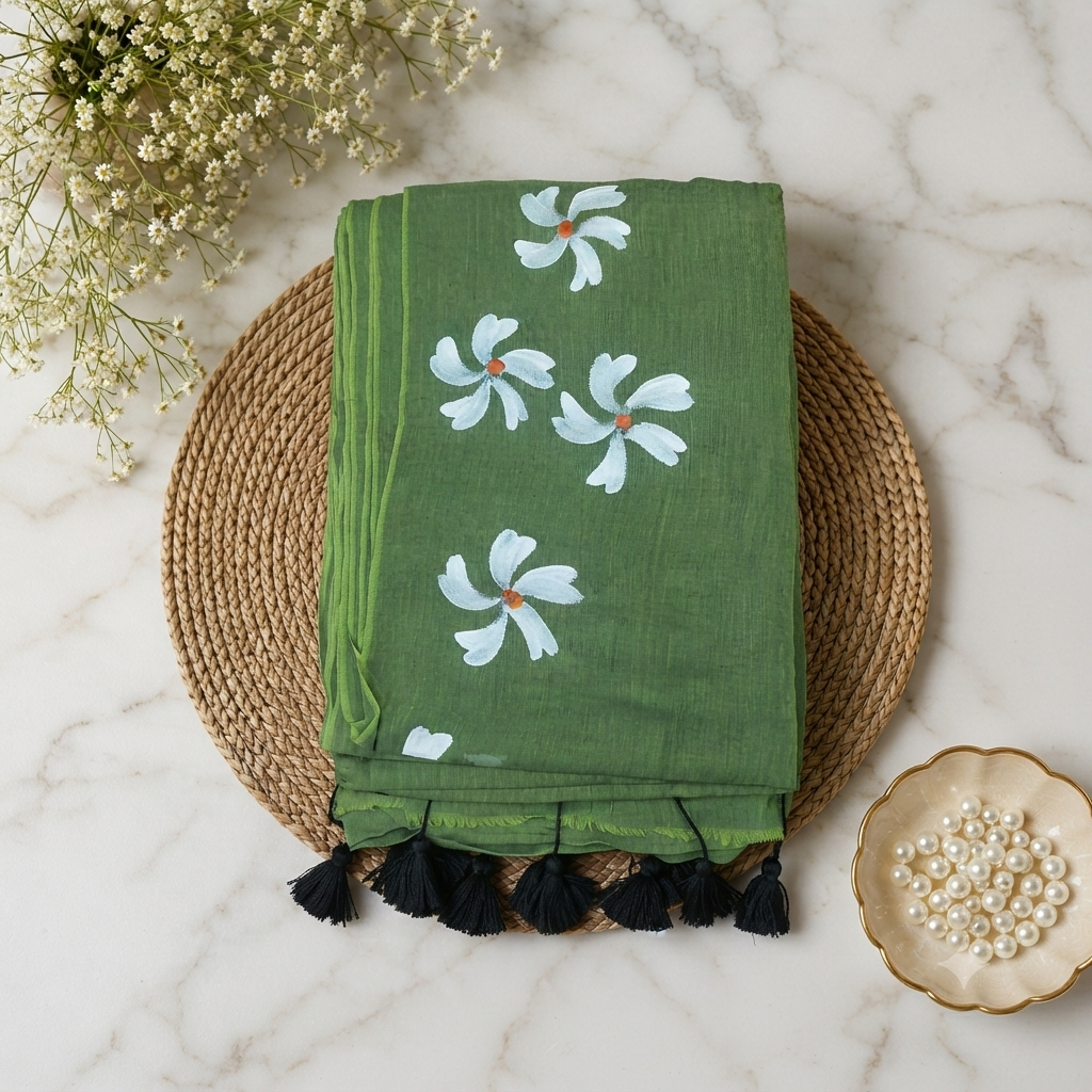 Pure mul cotton saree