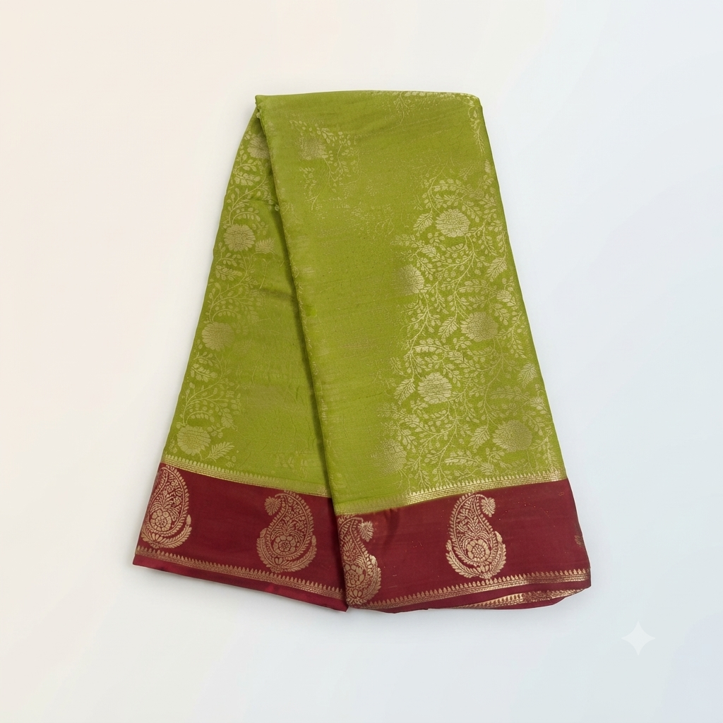 Mysore crape silk saree