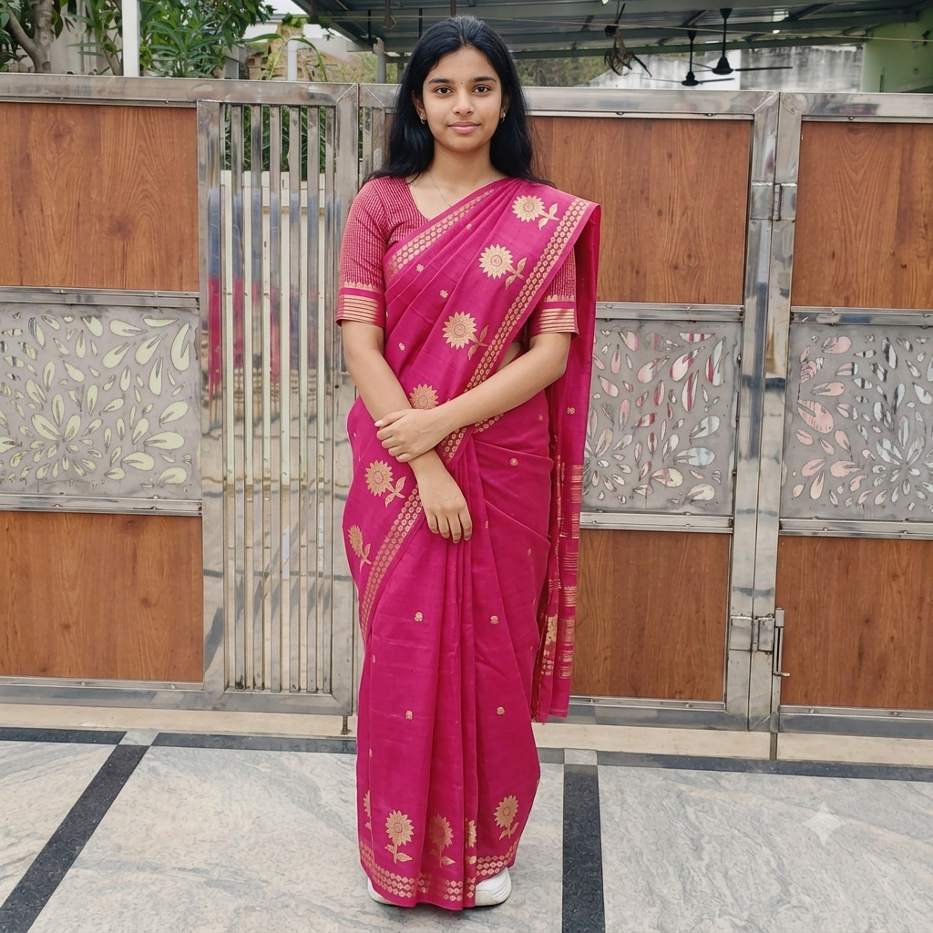 Tussar silk saree