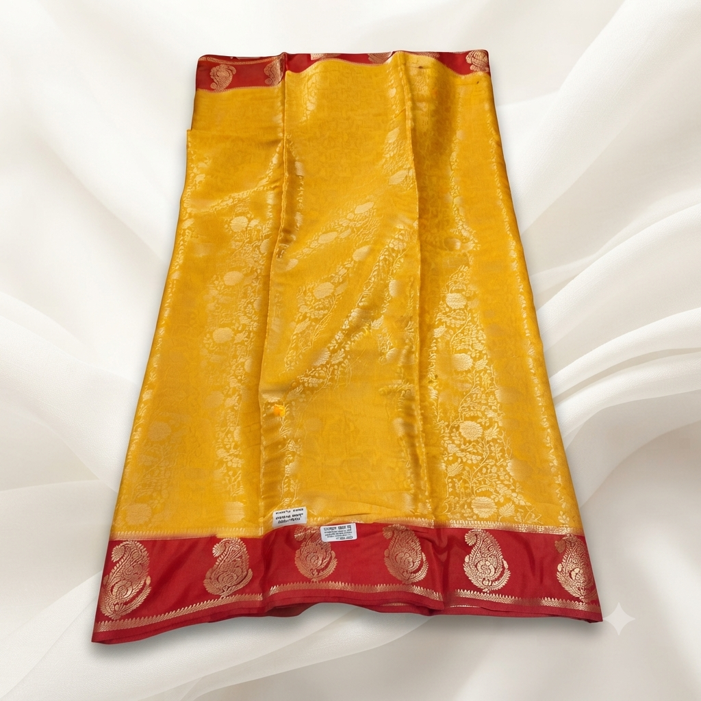 Mysore crape silk saree