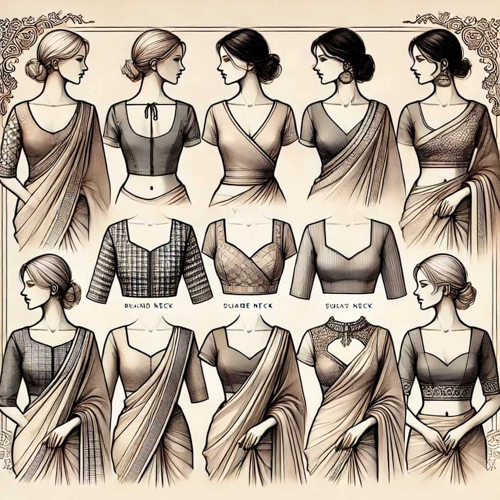 Luxury Blouse Stitching – Customize Neck Design