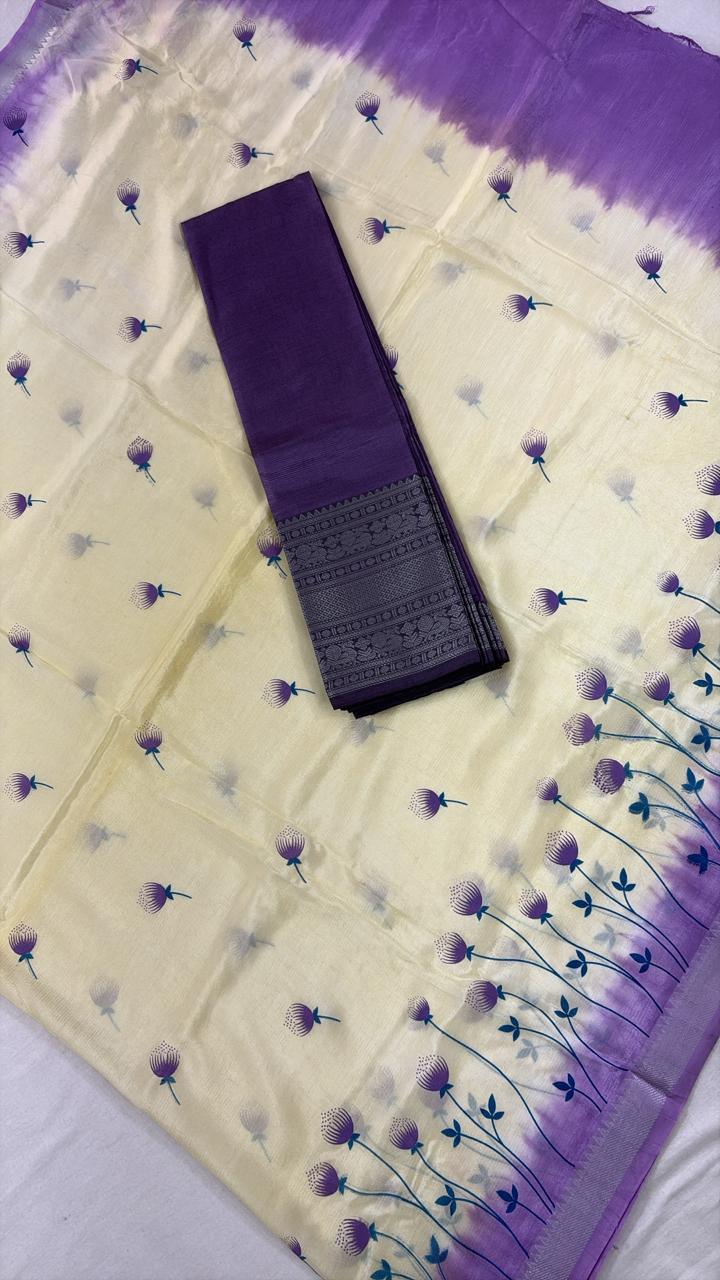 Mangalagiri Silk Unstiched Dress Material